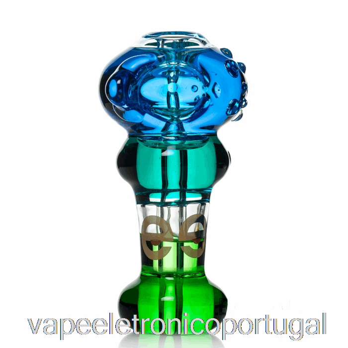 Vape Eletrônico Cheech Vidro Triplo Colher Congelável Tubo De Mão Azul / Azul-petróleo / Verde
